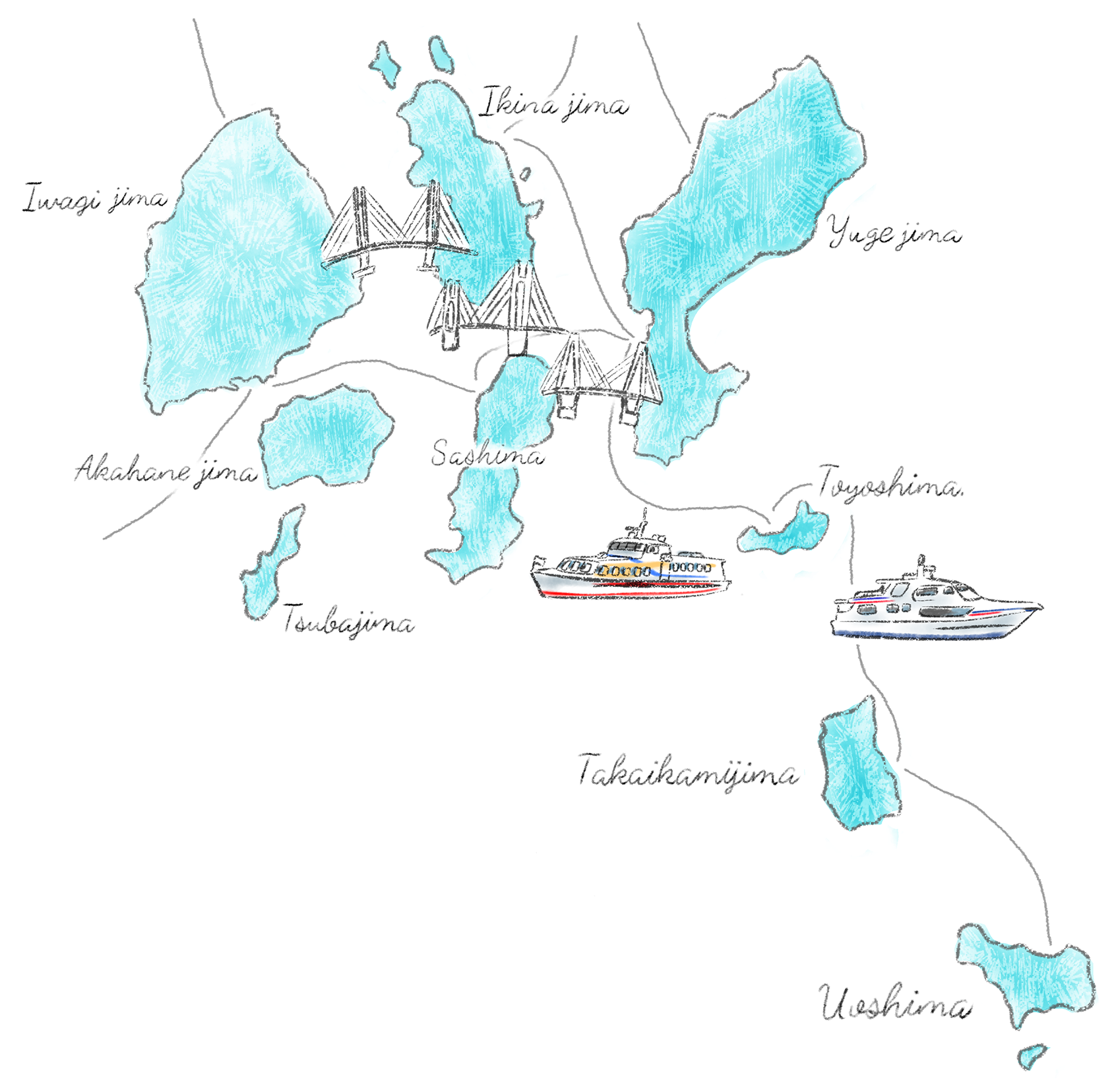 ゆめしま海道全体図