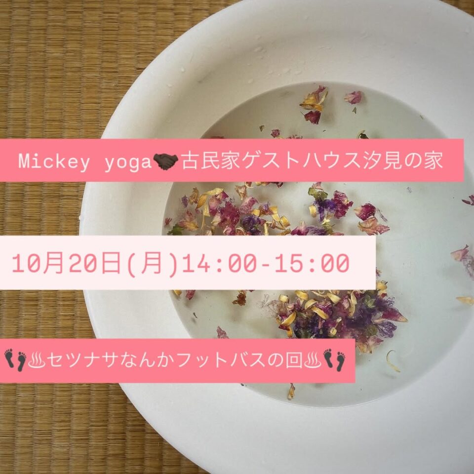 ヨガ教室 Mickey Yoga @ 古民家ゲストハウス汐見の家